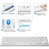 OMOTON Bluetooth Keyboard for Mac, Compact Wireless Keyboard Compatible with MacBook Pro/Air, iMac, iMac Pro, Mac Mini, Mac Pro Laptop and PC (Silver)