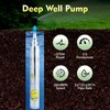 HZOPUTLH Solar Water Pump Deep Well, DC 24V 370W 0.5HP Deep Well Pump 213.25ft 2850RPM, Submersible Solar Well Pump Kit Solar Irrigation System for Irrigation, Landscaping, Construction