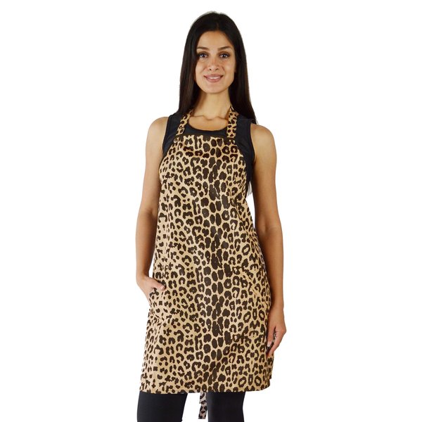 Ladybird Line Leopard Print Waterproof Dog Bather’s Pet Grooming Apron for Pet Groomers and Hair and Beauty - One Size