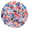 YQUQWN, 50 PCS 4th of July Stickers, Patriotic Stickers, 4th of July Decorations for Kids Adults, Fourth of July Stickers for Water Bottles, Independence Day Decorations, Waterproof Vinyl Stickers