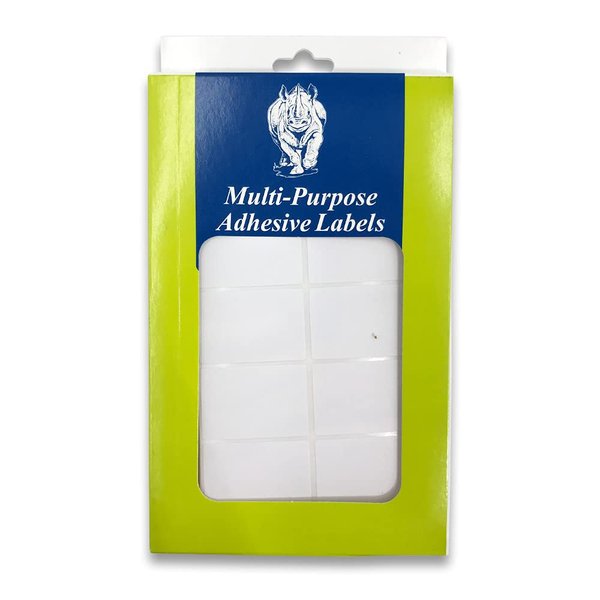 510 All Purpose Self Adhesive Plain Rectangular White Labels - Easy Use/Address/Box/Merchandise- 1 x 1 1/2 (25 x 38mm)