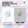 SAVILAND Nail Stand for Press On Nails Display: 3 Nail Stand Set 2X Strong Magnet Fake Nail Holder Painting Nails Flase Finger Holder Iridescent Acrylic Nails Art Adhesive Putty Nail Tools Home DIY