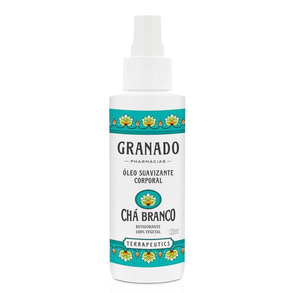 Granado - Linha Terrapeutics - Oleo Suavizante Corporal Revigorante Cha Branco 120 Ml - (Terrapeutics Collection - Invigorating White Tea Soothing Body Oil 4.06 Fl Oz)