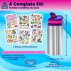 PURPLE LADYBUG Decorate Your Own Water Bottle for Girls with Trendy Stickers - 5 6 7 8 Year Old Girl Birthday Gift, Little Girl Gifts, 5 Year Old Girl Gift, Christmas Gifts for Kids