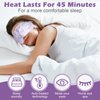 Silicherry 50 Packs Steam Eye Mask for Dry Eyes Spa Warm Sleep Eye Mask Self Heating Disposable Eye Masks for Home Office Travel Eyestrain Relieve (Lavender Scent)