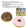 Latex Hundespielzeug Donut Dog,Donut Squeaky Dog Toy,Squeaky Donut Dog Toy,2Pcs Latex Pet Doughnut Shape Sounding Teeth Cleaning Chewing Biting Interactive Training Toy for Dogs