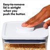 OXO Good Grips POP Container – Airtight 1.7 Qt for Coffee and More Food Storage, Rectangle, Clear