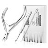 Cuticle Trimmer Cuticle Nippers, GAOY Cuticle Pusher Cuticle Remover Stainless Steel Nail Clippers Cutter Professional Manicure Pedicure Tools for Fingernails and Toenails
