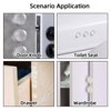 200Pcs Cabinet Door Bumpers- Rubber Door Stoppers for Cabinets and Drawers，Premium Eco-Friendly Silicone, Strong Adhesion,Transparen