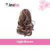 JUVABUN Claw Clip Wavy Ponytail Extension 12" -Brownish Blonde| Hair Extension Clips | Ponytail Extension Human Hair | Wavy Hair Extensions | Washable Realistic And Synthetic | Brownish Blonde