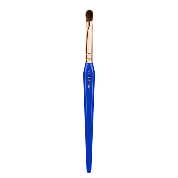 Bdellium Tools Professional Makeup Brush - Golden Triangle 777 Shadow - With All Vegan and Soft Synthetic Fibers, For Applying Shadow (Blue, 1pc)