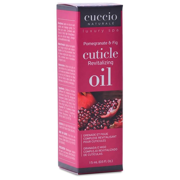 Cuccio Naturale Cuticle Oil - Revitalizing Pomegranate & Fig - Repairs Skin & Nails - 0.5 Oz