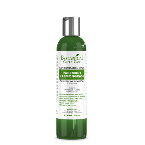 Rosemary & Lemongrass Anti-Hair Loss Shampoo - Promotes Hair Growth and Thickening for Women & Men, Suitable for Hair Growth