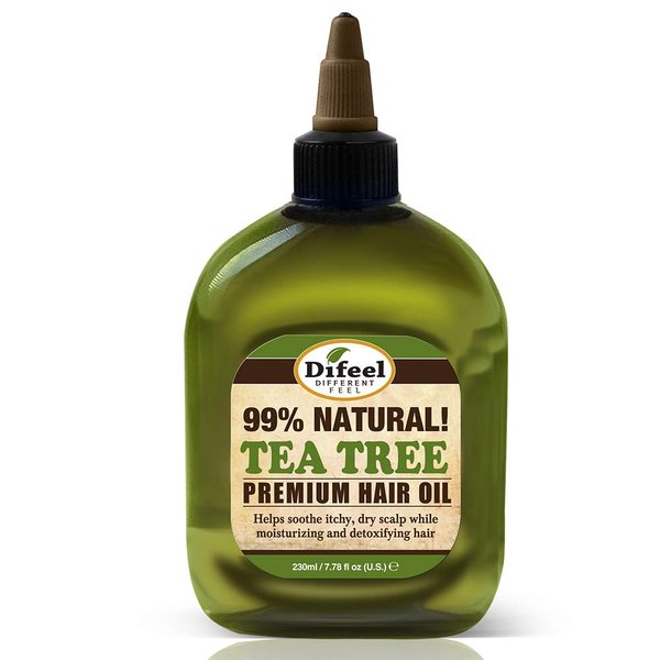 Difeel Premium Natural Hair Oil - Tea Tree Oil for Dry Scalp 7.1 Ounce (6-Pack)