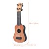 Toddmomy Kids Ukulele Toys Plastic Ukulele Guitar Musical Toy Classical Ukulele Guitar Musical Instrument Educational Toy for Beginner?Light Brown?
