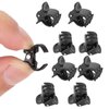 100PCS Black Plastic Mini Clips, Small Claws Hair Clip