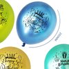 Happy Birthday Metallic Balloons,30 PCS Blue Green Yellow Metallic Printed Balloons Happy Birthday Ballons Party Deco, Ballons Birthday for Child Birthday Party