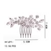 Crystal Bride Wedding Hair Comb - 1Pcs Rhinestone Hair Accessories Shiny Rhinestones Bridal Hair Side Combs Bridal Hair Piece for Women Girls Bride