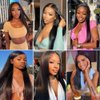 Tuneful 13x6 Lace Front Wigs Human Hair Pre Plucked 220 Density 26 Inch Straight Lace Front Wigs Human Hair Pre Plucked HD Lace Frontal Wigs Human Hair for Women Glueless Wigs
