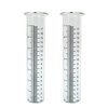 Lueudu 7" Plastic Rain Gauge Replacement Tube, 8.25 x 2.25 x 1.75 inches Cold Resistance Crack Resistance for Outdoor Garden Yard Home, 2PCS