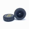 KingVal Replacement 2PCS Front + 2PCS Rear Wheel Tire Tyre RC Parts Compatible with WLtoys 144010 1/14 RC Car