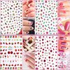 JOYJULY Nail Art Brushes Kit Nail Dotting Tools ,Crystals Glass AB Nail Art Rhinestones, 3D Nail Art Stickers Tape Strips ,Holographic Mermaid Nail Glitters Shell Sequins Nail Design Kit