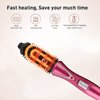 Curling Iron Brush, Hair Curler Hot Brush Professional Anti-Scald Instant Heat Up Curling Wands Suitable Heated Styler Brush for Long/Short Hair (US Plug（110-240V）)
