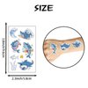 71 Pcs Luminous Shark Temporary Tattoos for Kids, Glow in the Dark Shark Party Supplies for Party Favors Disco Party Decorations School Prizes Carnival Christmas