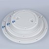 smartmarine Boat Hatch Black 4" 6" 8" Round Non Slip Inspection Hatch w/Detachable Cover for Marine Boat Yacht (6 inch)