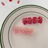 4 Pcs Cute Hair Clips with Strawberry Pattern MGPFERD Pink Resin Duckbill Clip Bangs Clips HairPin Headdress Hair Accessories for Girls