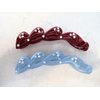 Generic Blue, maroon, brown or peach pink banana hair claw clips with crystals (Primary color: peachy pink)