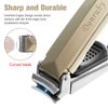 Donruby Nail Clipper Set, 15mm Wide Easy Press Lever Nail Clipper,Professional Fingernail Clipper and Toenail Clipper with Sharp Curved Blade and Nail File,Built for Men, Women,Seniors (Nickel Color)