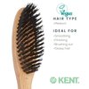 Kent V05 Vegan Boar Bristle Hair Brush and Beard Brush for Men, Eco Friendly Bristle Brushs for Smoothing Hair, Taming Beards and Mustaches (Large)