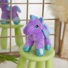 BSTAOFY Light up Pegasus Stuffed Animal Glow Unicorn LED Soft Plush Toys, Bedtime Nightlight Companion Gift for Kids on Christmas Birthday Valentines Day, Purple
