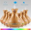 Essential Oil Diffuser Tulip Light Wood Diffuser LED Advanced Cool Mist Humidifier 14 Color LED Night Light - Our Best Wood Grain - Birthday Gifts & Housewarming Gifts