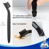 MR.SIGA Grout Cleaner Brush Set, Detail Cleaning Brush Set for Tile, Sink, Drain, Grout Brush Set for Edge, Crevice Cleaning