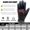 VICSPORT Men's Touchscreen Texting Leather Gloves Winter Warm Black Soft Gloves Cashmere Lining