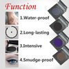 SACE LADY Eyeliner, Pro Cake Eyeliner Powder, Long Lasting Water-Soluble Eyeliner Pressed Powder, Waterproof, Smudge-Proof, Cruelty Free for Makeup Beginner and Pro Makeup Artist 0.12Oz(Black)