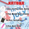 4th of July Press on Nails Short Square French Tip Press on Nails American Flag Fireworks Full Cover Stick on Nails Design Star False Nails Artificial Nails Glue on Nails for Women Acrylic Nails 24Pcs