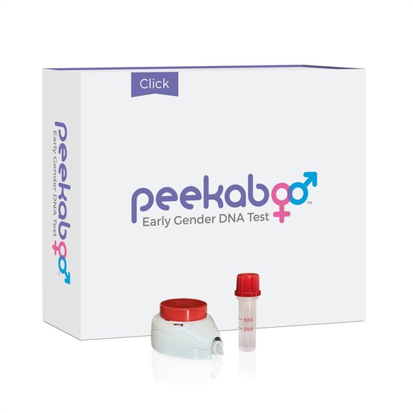 Peekaboo Click DNA Test Kit, Early Gender Detection, Test as Early as 6 Weeks Pregnant, Over 99% Accurate*