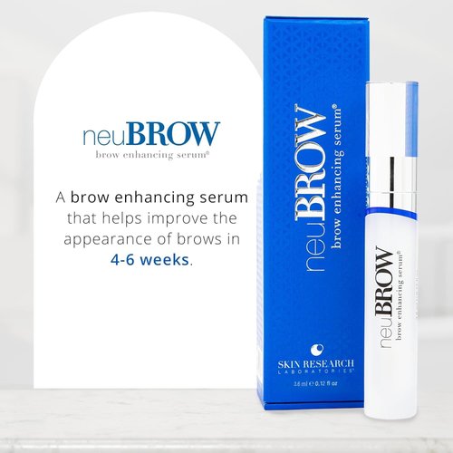 neuBROW Brow Enhancing Serum by Skin Research Laboratories - 1.5 mL Eye Brow Serum for Defined, Fuller & Thicker-Looking Hair Brows - Advanced Formula Promotes Natural & Healthy Appearance of Brows