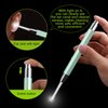 4 Pack Ear Wax Removal Tool Kit with Light, Ear Pick Ear Cleaning Tools Set for Kids and Adults, Ear Picks Digger & Tweezers & Spiral Spring Ear Spoon with Storage Box (Green)