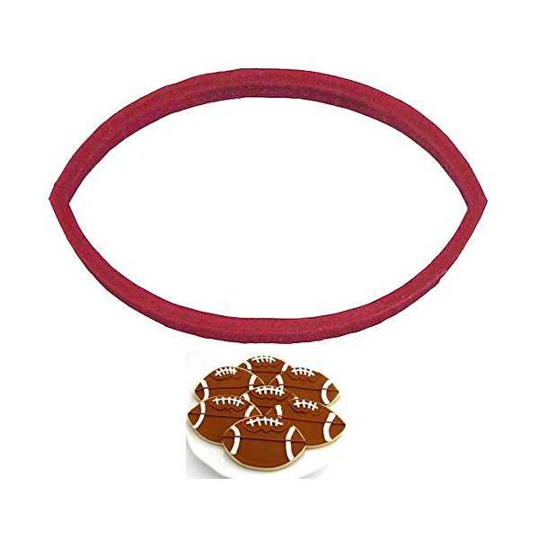 CookieCutterCom Brand Football Cookie Cutter 4 inch – 3d Printed Plastic – USA Made