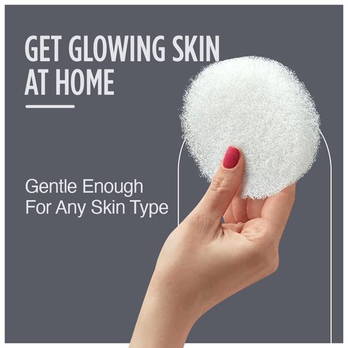 HartFelt Skin Care Bundle Includes 2 Facial Sponges & 2 Body Sponges for Exfoliating and Removing Dead Skin | Reusable Chemical-Free Sponges for Deep Cleansing | Made in USA - 4 Count