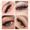 ABONNIE Classic Lash Extensions, Premium Individual Lash Extensions, 0.03 Thickness D curl Lash Extensions, 14-22mm Mix Lash Tray, Semi Permanent Eyelashes, Professional Salon Use (14-22mm, 0.03-D)