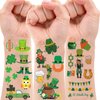 St Patricks Day Temporary Tattoos,100+Pcs Shamrock Face Body Tattoo For Kids Adult Saint Patrick’s Day Boys Girls Makeup Decorative Stickers Irish Party Leprechauns Favor For Birthday Supplies Gifts
