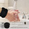 YIFVNGHUI Wrist Towels for Washing Face Spa Wristbands and Headband Microfiber Quick Dry Absorbent Wristbands for Girls Men Makeup 6PCS Face Wash Headband Set(Black&Grey)