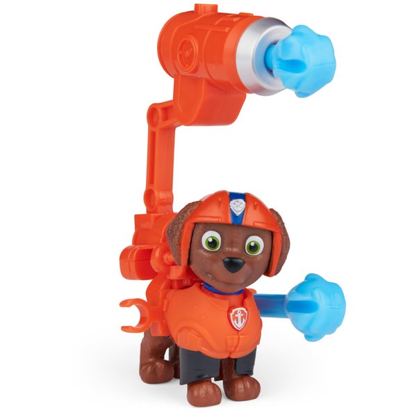 Paw Patrol, Movie Collectible Zuma Action Figure with Clip-on Backpack and 2 Projectiles, Kids’ Toys for Ages 3 and up