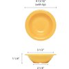 TrueCraftware- 4 oz Salad Bowls Yellow Color Melamine Set of 12- Dishwasher Safe Break-Resistant Reusable Bowls Serving Bowl Soup Bowls for Fruits Salad Kitchen Restaurants