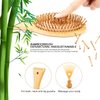 HybtwinHair Brushes for Women & Natural Bamboo Hair Brush for Massaging Scalp – Softening Soft Bristle Hair Brush for Curly , An extra gift (no pattern)